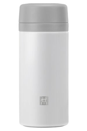 ZWILLING Thermo Tea And Fruit Infuser Bottle, 420 mL, White-Grey