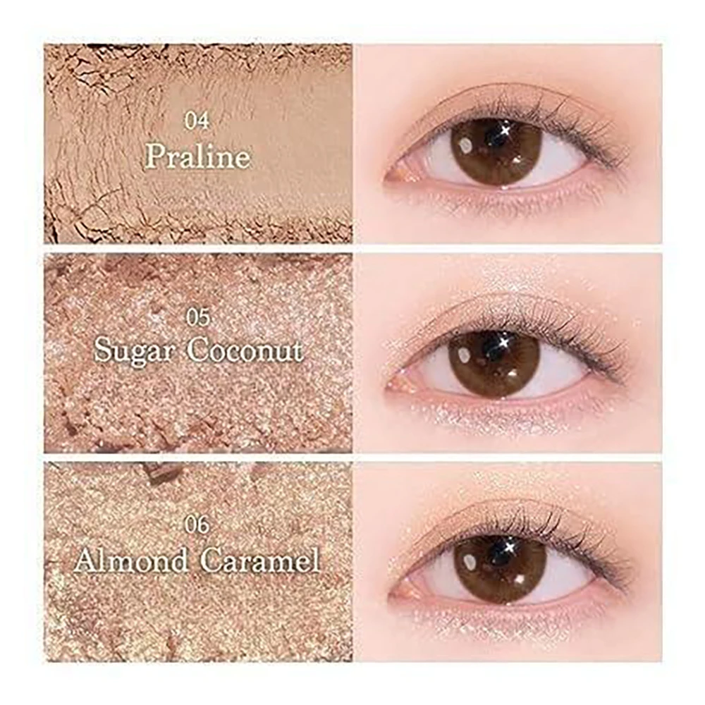 Ice Cream Nine Color Eyeshadow Sequins Glitter Beaded Earth Color Eyeshadow Mashed Potatoes Novice Trendy Instagram Aesthetic – Image 20
