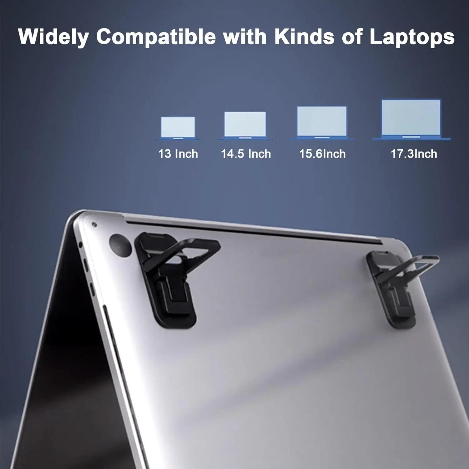 2pcs/Set Foldable Laptop Stand Portable Notebook Support Holder Adjustable Riser Cooling Bracket Universal for Laptop Tablet – Image 10