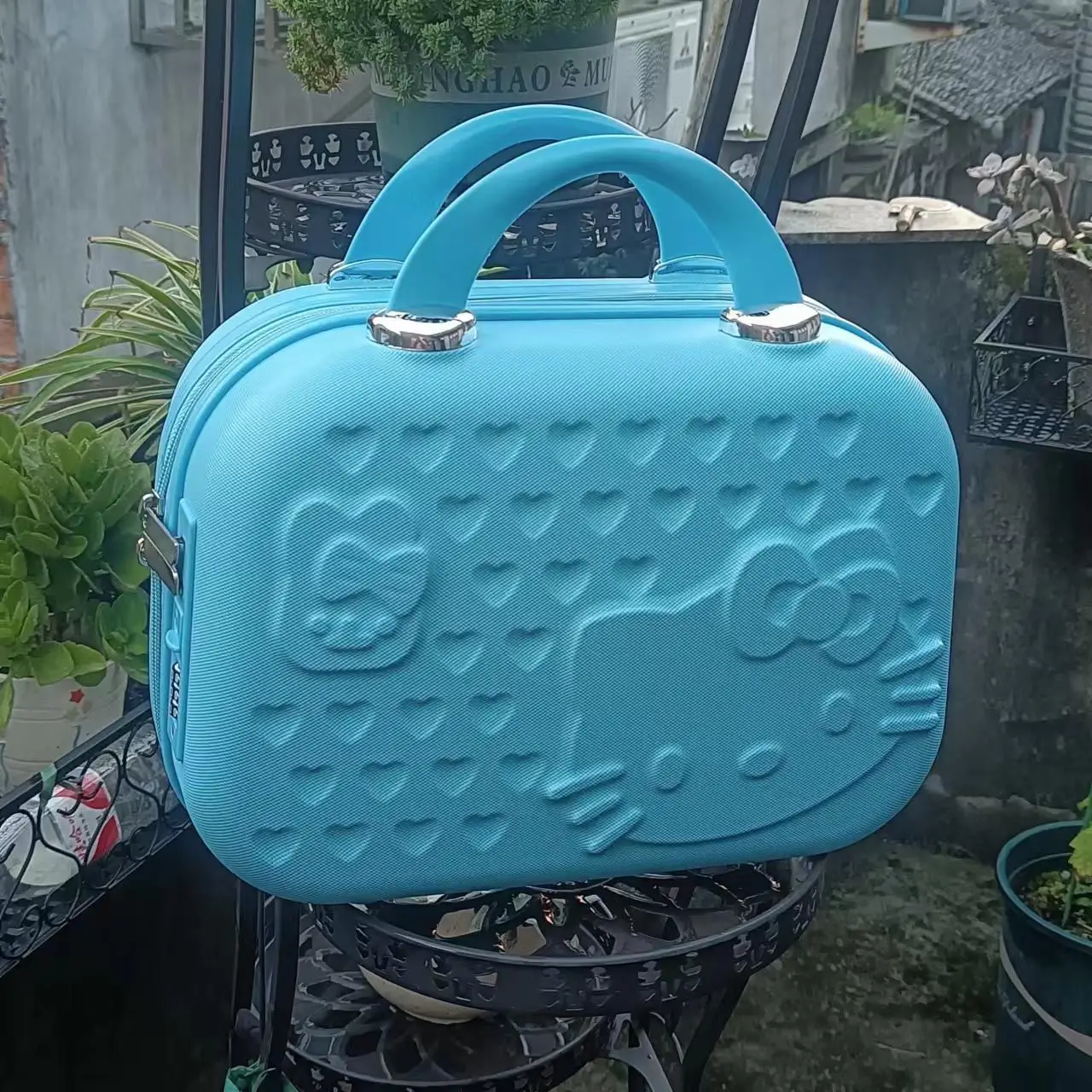 Cartoon Hello Kittys 12 Inches Cosmetic Case Suitcase Suitcase Companion Gift Box Kawaii Cartoon Sanrios Cute Student Girl – Image 13