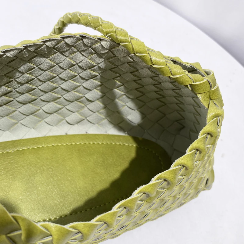 Hand Woven Shell Bags For Women Luxury Designer Handbags Purses 2025 New In PU Cross Weaving With Inner Pocket Underarm Shoulder – Image 18