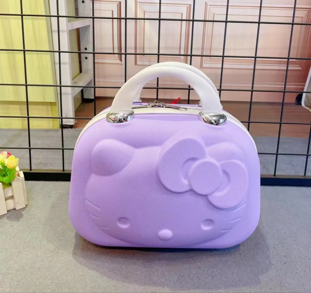 Cartoon Hello Kittys 12 Inches Cosmetic Case Suitcase Suitcase Companion Gift Box Kawaii Cartoon Sanrios Cute Student Girl – Image 34
