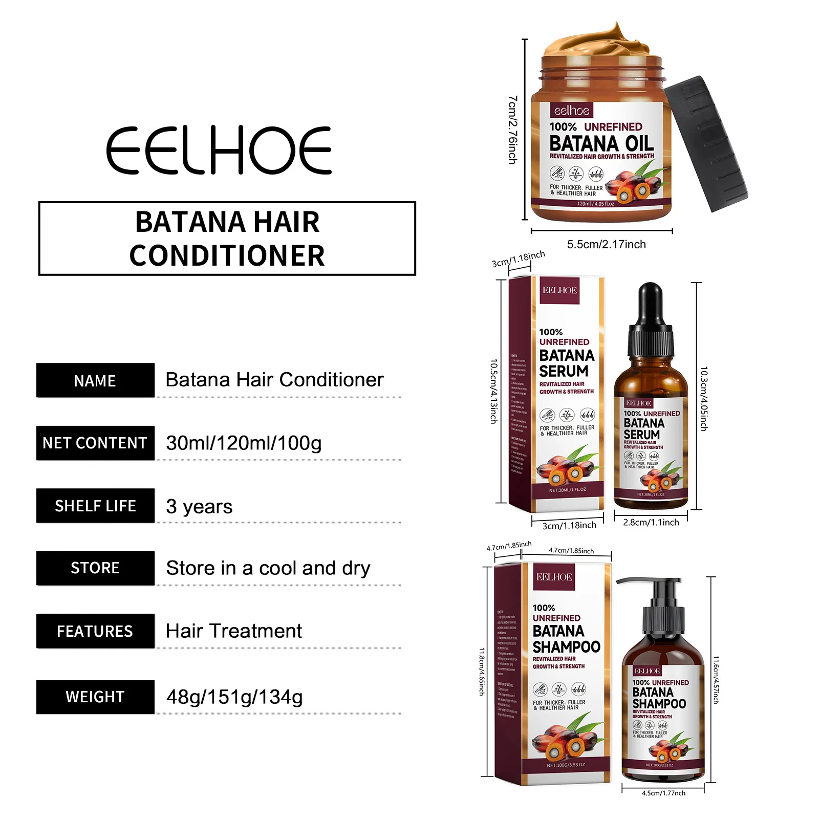 Batana Oil Hair Conditioner Moisturizing for Damaged Hair Roots Repair Anti Drying Revitalizing the Hairs Keratin Hair Shampoo – Image 10