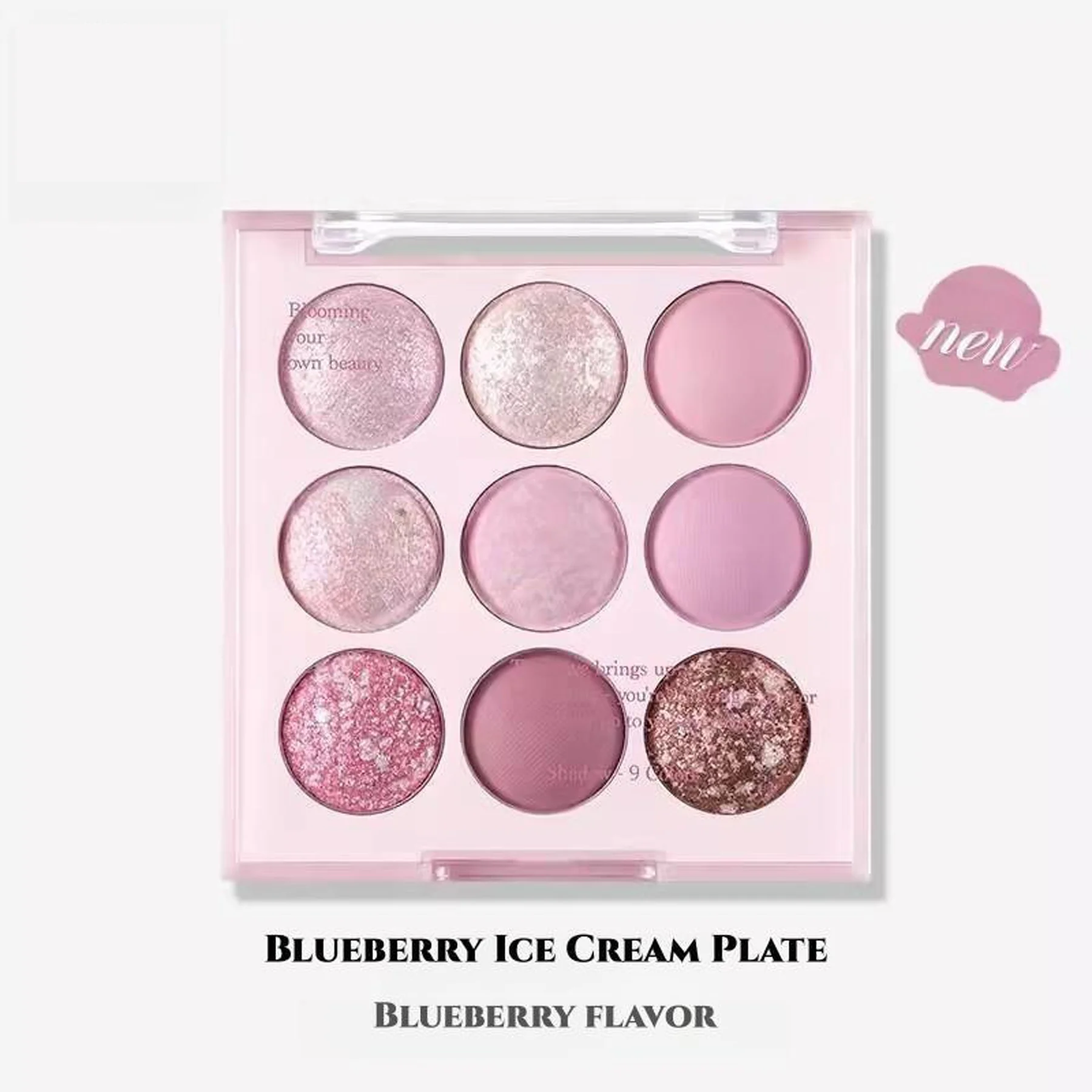Ice Cream Nine Color Eyeshadow Sequins Glitter Beaded Earth Color Eyeshadow Mashed Potatoes Novice Trendy Instagram Aesthetic – Image 8