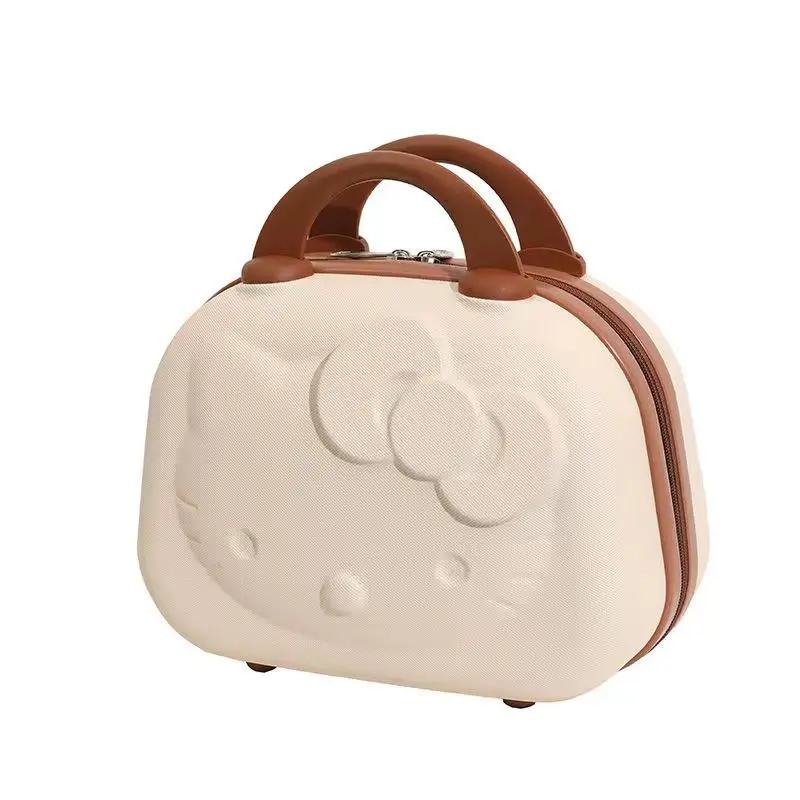 Cartoon Hello Kittys 12 Inches Cosmetic Case Suitcase Suitcase Companion Gift Box Kawaii Cartoon Sanrios Cute Student Girl – Image 5