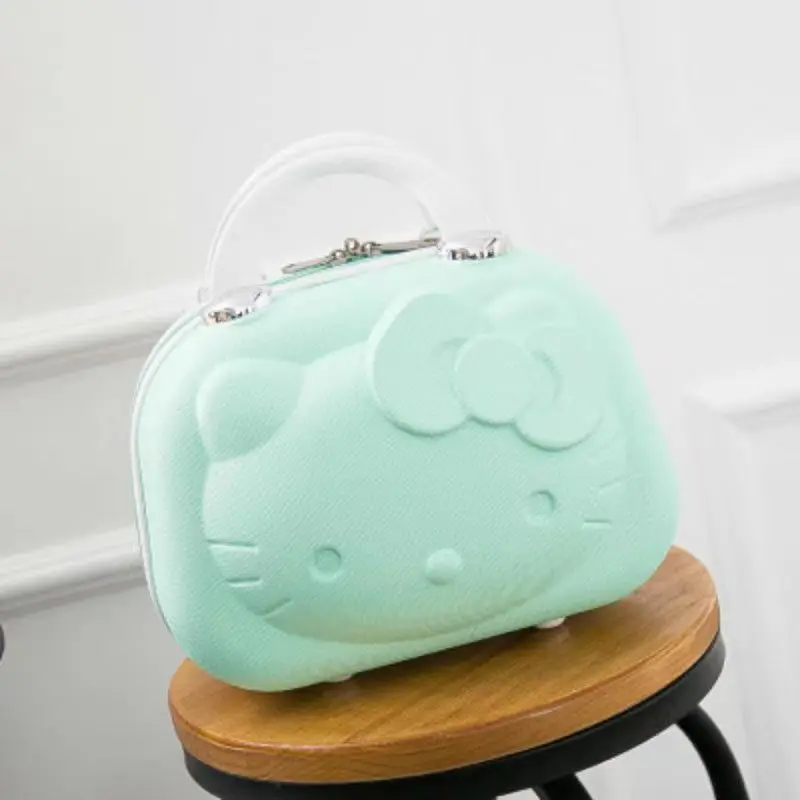 Cartoon Hello Kittys 12 Inches Cosmetic Case Suitcase Suitcase Companion Gift Box Kawaii Cartoon Sanrios Cute Student Girl – Image 7
