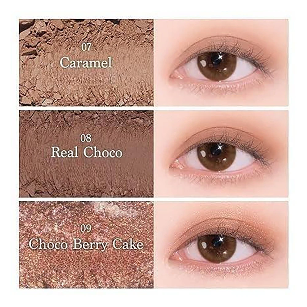Ice Cream Nine Color Eyeshadow Sequins Glitter Beaded Earth Color Eyeshadow Mashed Potatoes Novice Trendy Instagram Aesthetic – Image 30