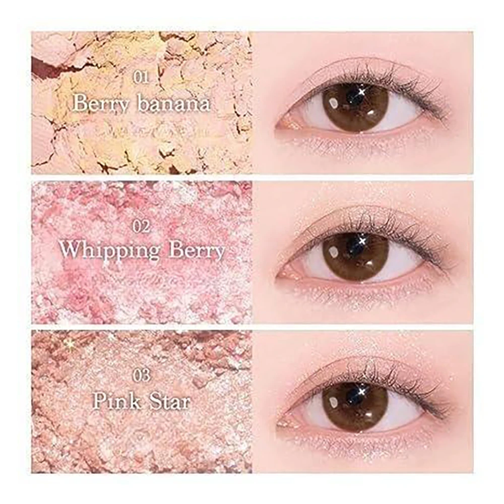 Ice Cream Nine Color Eyeshadow Sequins Glitter Beaded Earth Color Eyeshadow Mashed Potatoes Novice Trendy Instagram Aesthetic – Image 28