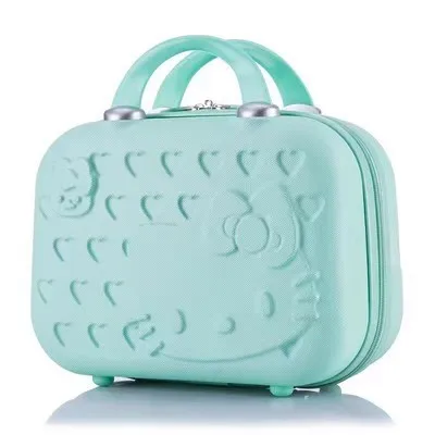 Cartoon Hello Kittys 12 Inches Cosmetic Case Suitcase Suitcase Companion Gift Box Kawaii Cartoon Sanrios Cute Student Girl – Image 10