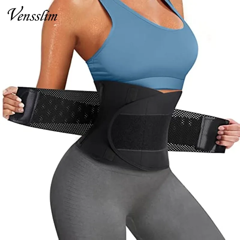 Vensslim Women Sauna Sweat Abdomen Trimmer Belt Waist Trainer Slimming Body Shaper Corset Workout Belly Slim Fat Burner Girdles – Image 9