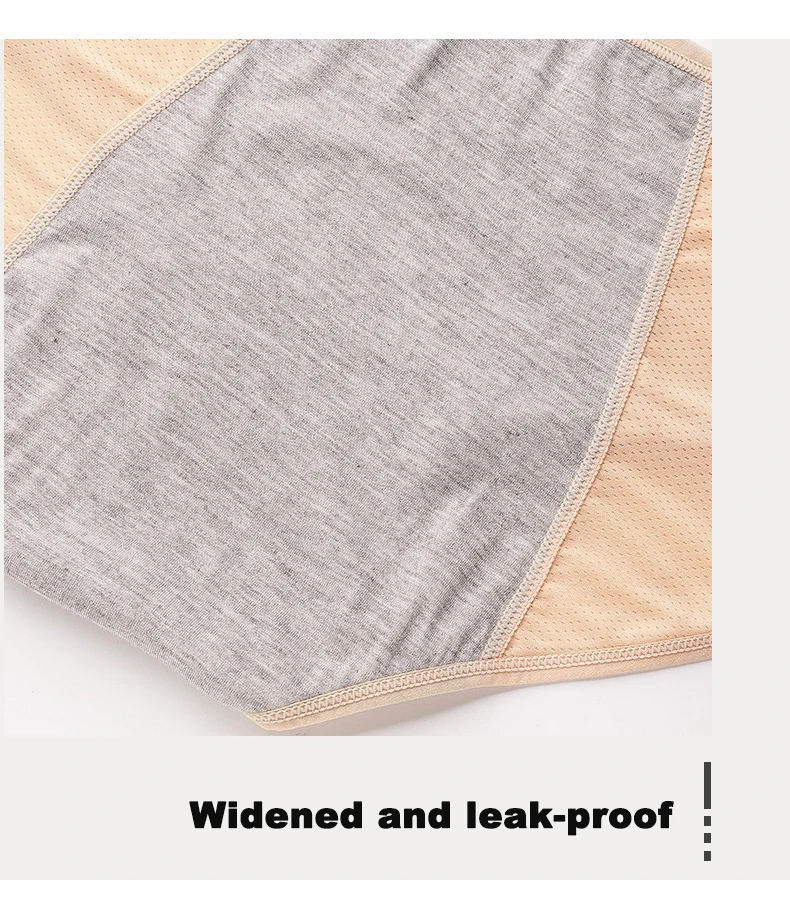 2pcs Women's Physiological Briefs Girl Menstrual Panties Ladies Period Leak Proof Panty Mid Waist Ice Silk Underwear – Image 25