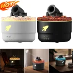 Volcanic Crack Cannons Humidifier Essential Oil Diffuser with Timer RGB Cannon Blast Aroma Humidifier Aromatherapy Diffuser